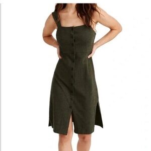 Madewell Olive Green Midi Dress